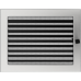 Решетка вентиляционная Стальная шлифованная 22x30 с жалюзи