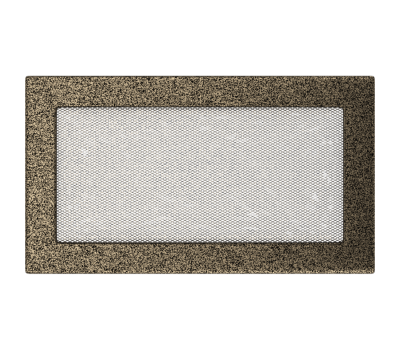 Решетка вентиляционная Чёрная-Латунь 17*30