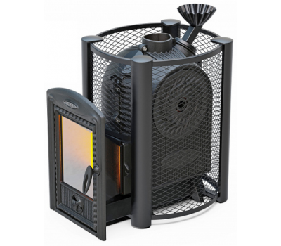 Печь для бани Чёрная жемчужина Люмина Плюс Cast с нерж. каменкой Печь для бани Чёрная жемчужина Люмина Плюс Cast с нерж. каменкой