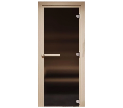 Стеклянная дверь для бани Cooper Lite 200*70 бронза матовая Стеклянная дверь для бани Cooper Lite 200*70 бронза матовая