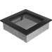 Решетка вентиляционная Чёрная 17x17