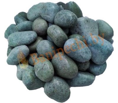Камни для бани Жадеит шлифованный мелкий, 10 кг (коробка, Хакасия)