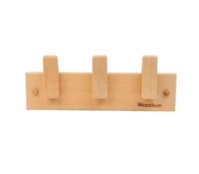 Вешалка Woodson D3, 3 крепления, ольха
