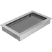Решетка вентиляционная Стальная шлифованная 22x37