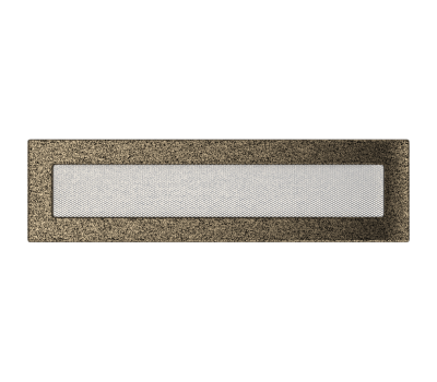 Решетка вентиляционная Чёрная-Латунь 11x42