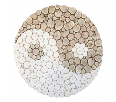 Панно из можжевельника Инь-Янь D - 550мм