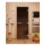 Стеклянная дверь для бани Doorwood Эталон Матовая Бронза 