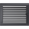 Решетка вентиляционная Графитовая 22x30 с жалюзи Kratki