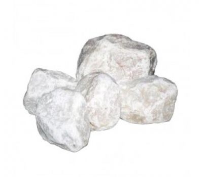 Камни для бани Белый кварц, обвалованный мелкий, 10 кг