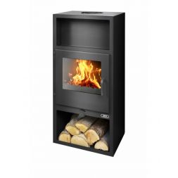 Печь-камин Polar Narvik I черная сталь