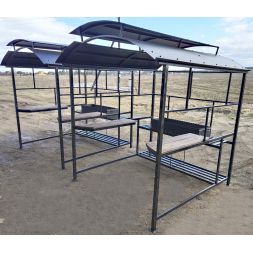 Беседка-мангал Классик, сталь 5 мм