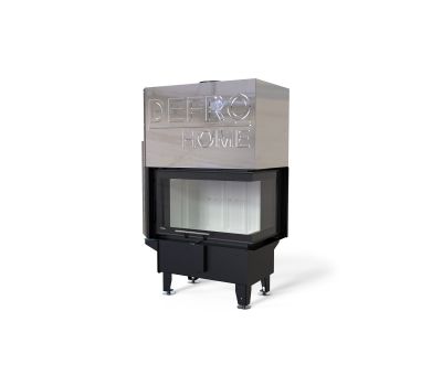 Каминная топка DEFRO HOME RIVA SM BP G SHORT угловая с водным контуром и подъемом стекла вверх