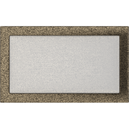Решетка вентиляционная Чёрная-Латунь 22x37