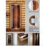 Дверь для бани Doorwood Престиж Радиусная