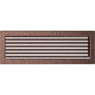 Решетка вентиляционная Медная 17x49 с жалюзи