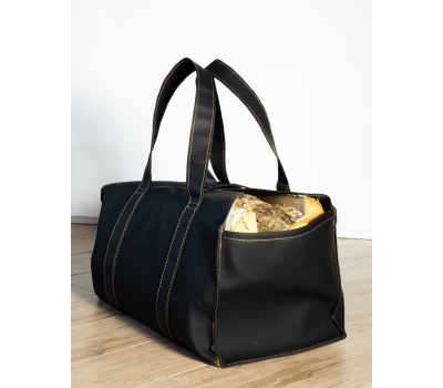 Переноска для дров Ottawa экокожа (черный)