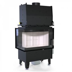 Каминная топка DEFRO HOME RIVA SM BL SHORT угловая с водным контуром