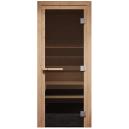 Стеклянная дверь для бани Cooper Pro 170*71,5 бронза