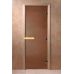 Стеклянная дверь для бани Doorwood Матовая Бронза 8 мм (Размеры внутри)