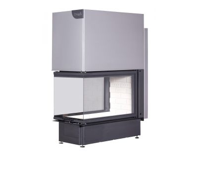 Каминная топка Экокамин ДЕЛЬТА 900 три стекла принтинг