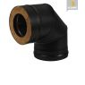 КОЛЕНО 90° ВЕЗУВИЙ BLACK ДВУХКОНТУРНОЕ 150 x 250 ММ