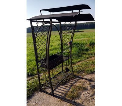 Кованый мангал с крышей Модест, сталь 5 мм