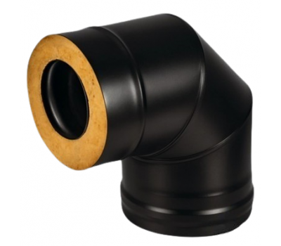 СЭНДВИЧ-КОЛЕНО 90° ВЕЗУВИЙ BLACK ДВУХКОНТУРНОЕ 115 x 200 ММ