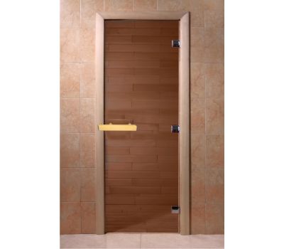 Стеклянная дверь для бани Doorwood Бронза 6 мм 700x1900