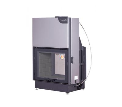 Каминная топка Экокамин ВЕГА 800 TB туннельная черный шамот