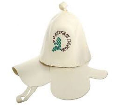 Набор 3 в пакете (шапка + рукавицы + коврик)