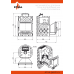 Печь для бани Этна 18 (Панорама М) ЗК