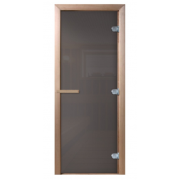 Стеклянная дверь для бани Doorwood 170*70 Сумерки, графит