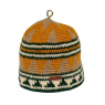 Шапка вязаная для бани Woodson Viking, орнамент, без косичек (жёлтый)