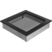 Решетка вентиляционная Чёрная 22x22