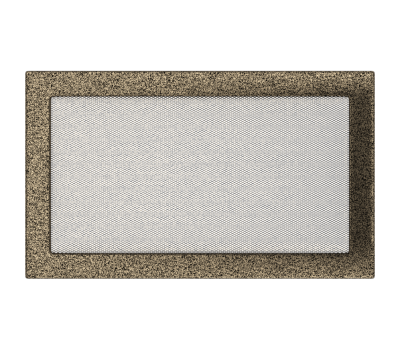 Решетка вентиляционная Чёрная-Латунь 22x37