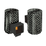 Печь для бани Grill'D Violet Romb Long Window Max Pro (Камень колотый, 100 кг)