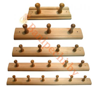 Вешалка для бани 2-6 рожковая