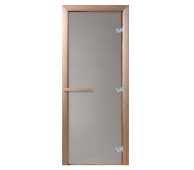 Стеклянная дверь для бани Doorwood 190*70 Тёплое утро, сатин матовый Стеклянная дверь для бани Doorwood 190*70 Тёплое утро, сатин матовый