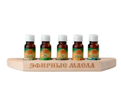 Набор эфирных масел для бани (эвкалипт, мята, кедр, апельсин, можжевельник)