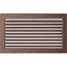 Решетка вентиляционная Медная 22x37 с жалюзи