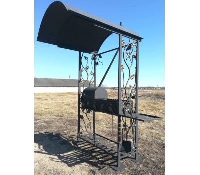 Мангал-Барбекю-Гриль с крышей КУ-7-2, сталь 5 мм Мангал-Барбекю-Гриль с крышей КУ-7-2, сталь 5 мм