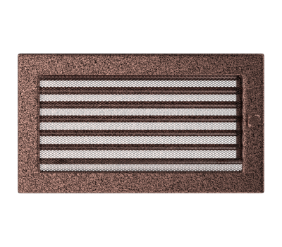 Решетка вентиляционная Медная 17x30 с жалюзи