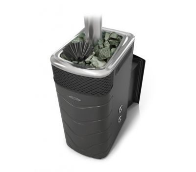 Печь для бани Гейзер XXL 2017 Inox Витра ЗК ТО антрацит