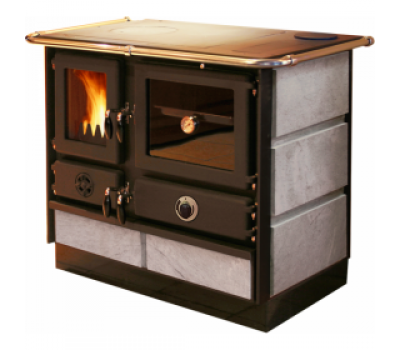 Печь-камин MBS THERMO MAGNUM PLUS 4D D S (с камнем) (правая)