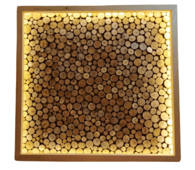 Панно из можжевельника с подсветкой (размеры внутри)