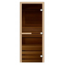 Стеклянная дверь для бани Cooper 200*80 бронза