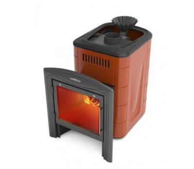 Печь для бани Термофор Гейзер Мини 2016 Inox Витра ЗК терракота