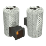 Печь для бани Grill'D Violet World Steel Romb Long Window Max Pro