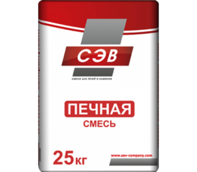 Смесь кладочная глино-песчаная печная СЭВ 25кг