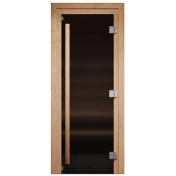 Стеклянная дверь для бани Cooper Premium 190*71,5 бронза матовая